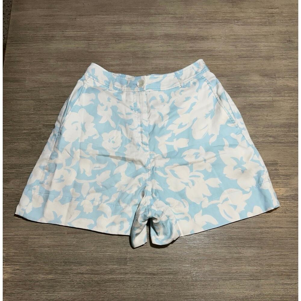 Derek Lam Crosby Anora Dress Shorts in Blue White floral Print MSRP $350 size 2